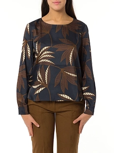 Emme Marella Printed Crewneck Blouse
