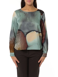Emme Marella Printed Crewneck Blouse