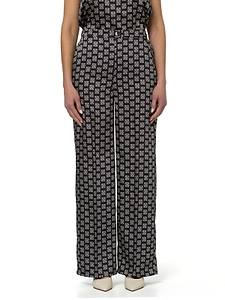 Emme Marella Printed Twill Trousers