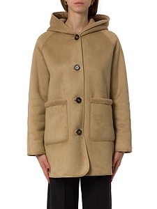 Emme Marella Single Breasted Hooded Coat