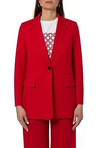Emme Marella Single-Breasted Stretch Jersey Jacket