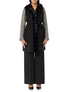 Emme Marella Sleeveless Hooded Coat