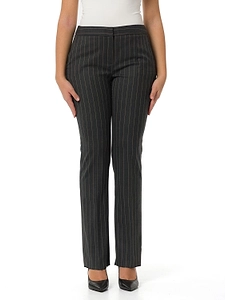 Emme Marella Striped Straight Leg Trousers