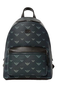 Emporio Armani Allover Logo Printed Backpack