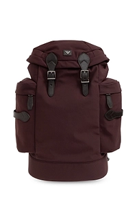 Emporio Armani Buckled Logo Backpack