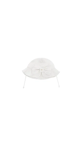 Elisabetta Franchi La Mia Bambina Bow-Detailed Curved Brim Hat