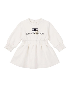 Elisabetta Franchi La Mia Bambina Long-Sleeved Crewneck Dress