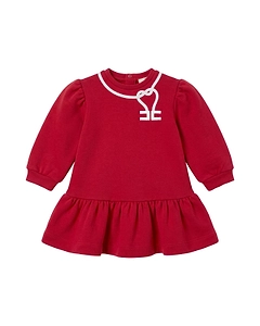 Elisabetta Franchi La Mia Bambina Long-Sleeved Crewneck Dress