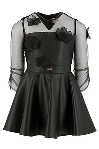 Elisabetta Franchi La Mia Bambina Pleated Dress