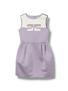 Elisabetta Franchi La Mia Bambina Round-Neck Sleeveless Dress