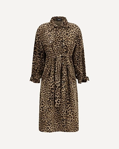 Ella Batwing Sleeve Printed Trench Coat