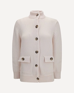 Ella Buttoned High Neck Cardigan