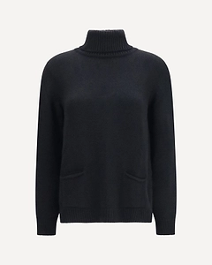 Ella Patch Pocket High Neck Sweater