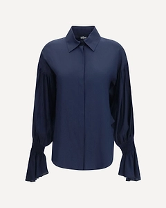 Pleated Bell Sleeve Shirt