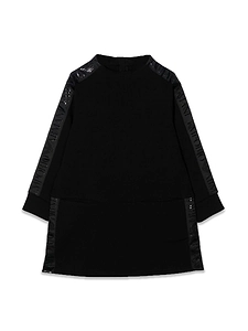 Emporio Armani Kids Logo Trim Sweatshirt Dress