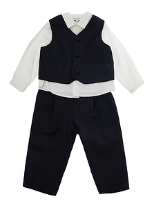 Emporio Armani Kids Long Sleeve Three-Piece Suit
