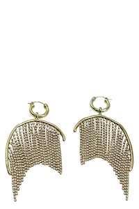Cascading Crystal Hoop Earrings