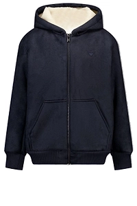 Emporio Armani Kids Long-Sleeved Zip-Up Hoodie