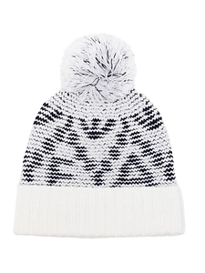 Emporio Armani Kids Pom-Pom Turn-Up Hem Beanie