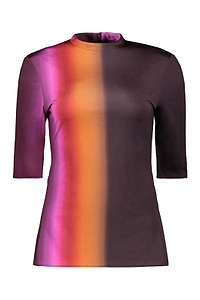 Ellery Degradé Print Fitted Top