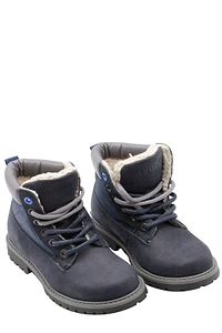 Emporio Armani Kids Round Toe Boots