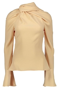 Ellery Draped High-Neck Top