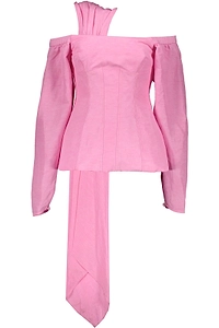 Ellery Draped Off-Shoulder Top