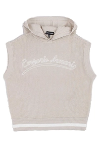 Emporio Armani Kids Sleeveless Knitted Hoodie