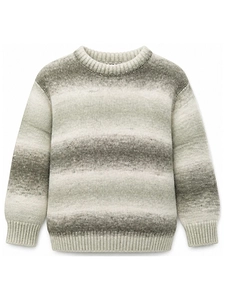 Emporio Armani Kids Striped Crewneck Jumper
