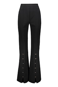 Ellery High-Waist Split-Hem Pants