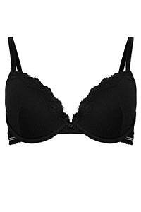 Emporio Armani Lace Trim Underwired Bra