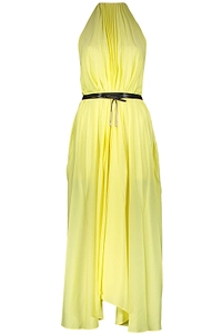 Ellery Plissé Belted Maxi Dress