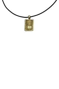 Rectangular Leo Pendant Necklace