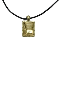 Ellery Rectangular Sagittarius Pendant Necklace