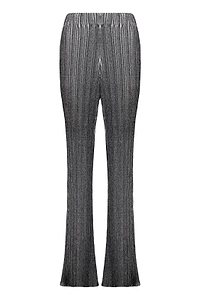 Ellery Ribbed Flared Knitted Trousers