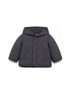 Emporio Armani Kids Button-Up Hooded Jacket