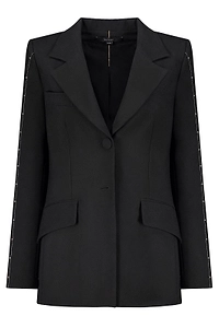 Ellery Studded Sleeve Single-Breasted Blazer