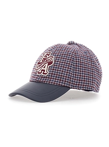 Emporio Armani Kids Houndstooth Baseball Hat
