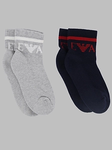 Emporio Armani Kids Logo Ankle Socks