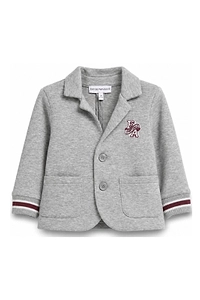 Emporio Armani Kids Logo Embroidered Button-Up Jacket