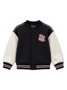 Emporio Armani Kids Logo Embroidered Button-Up Jacket