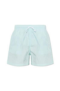 Emporio Armani Logo Embroidered Drawstring Swim Shorts