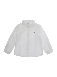 Emporio Armani Kids Logo Embroidered Shirt