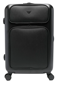 Emporio Armani Logo Embossed Zip-Up Suitcase