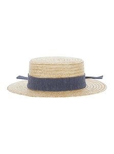 Emporio Armani Kids Logo Embroidered Wide Brim Hat
