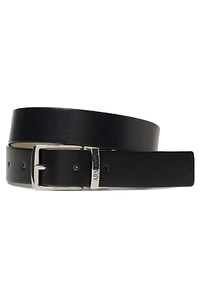Emporio Armani Kids Logo Engraved Reversible Buckled Belt