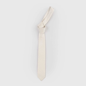 Emporio Armani Kids Logo Jacquard Pointed Tip Tie