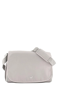 Emporio Armani Kids Logo Plaque Foldover Top Shoulder Bag