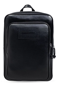 Emporio Armani Logo Patch Zipped Backpack