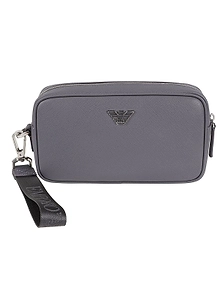 Emporio Armani Logo Plaque Toiletry Bag